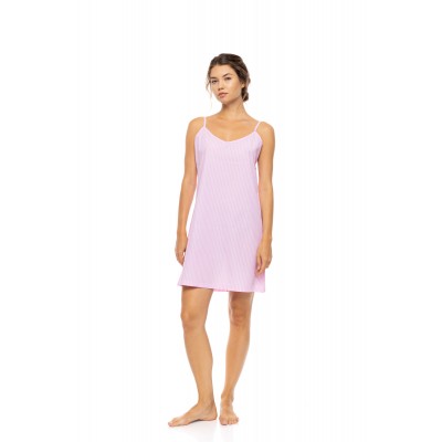 S1631 - Baby Pink - NIGHTGOWN DUO STRIPE- (S1631)