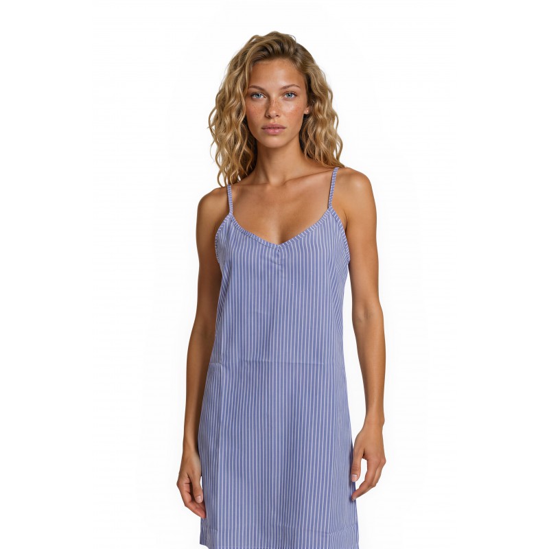 S1631 - Blue Cloud - NIGHTGOWN DUO STRIPE- (S1631) S1631 - Blue Cloud - NIGHTGOWN DUO STRIPE- (S1631)