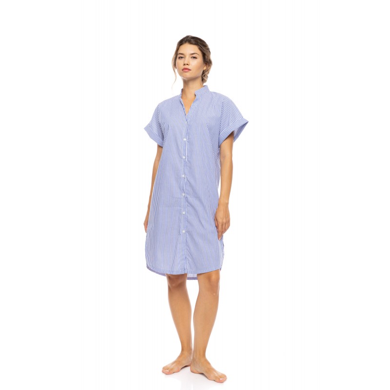 S1634 - Type - NIGHTGOWN MARINA STRIPE- (S1634) S1634 - Type - NIGHTGOWN MARINA STRIPE- (S1634)