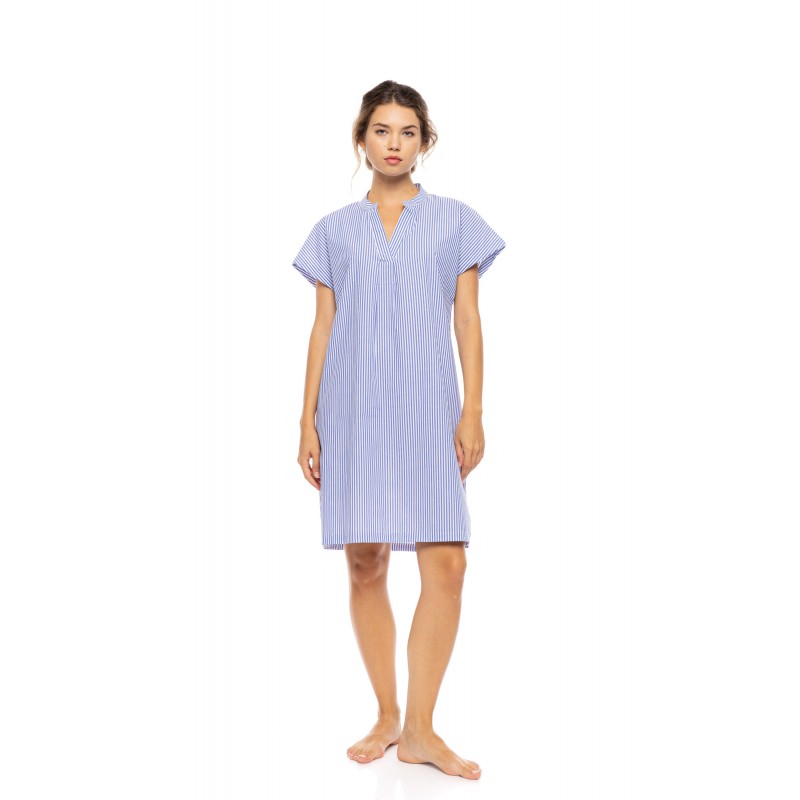 S1636 - Type - NIGHTGOWN MARINA STRIPE- (S1636) S1636 - Type - NIGHTGOWN MARINA STRIPE- (S1636)