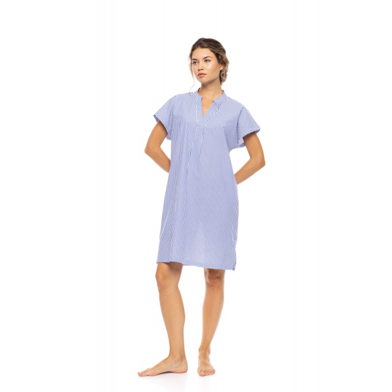 S1636 - Type - NIGHTGOWN MARINA STRIPE- (S1636) S1636 - Type - NIGHTGOWN MARINA STRIPE- (S1636)