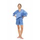 S1638 - Blue Cloud - PYJAMA BUTTONED SHORT PATNS PURE CHIC- (S1638) S1638 - Blue Cloud - PYJAMA BUTTONED SHORT PATNS PURE CHIC- (S1638)