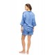 S1638 - Blue Cloud - PYJAMA BUTTONED SHORT PATNS PURE CHIC- (S1638) S1638 - Blue Cloud - PYJAMA BUTTONED SHORT PATNS PURE CHIC- (S1638)