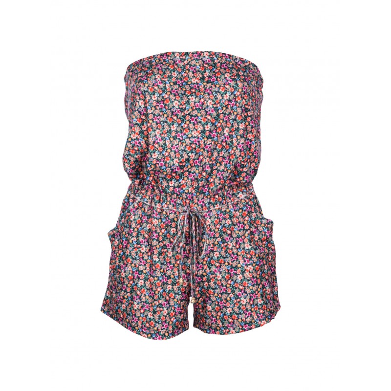 S462 - Black - BEACHWEAR TERRY FLORAL PRINT- (S462) S462 - Black - BEACHWEAR TERRY FLORAL PRINT- (S462)