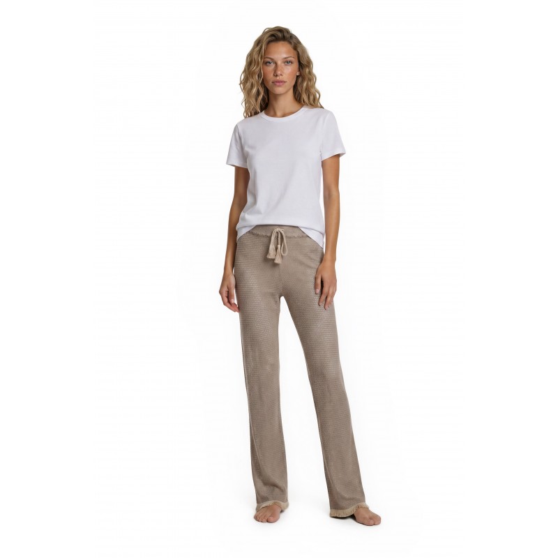 S569 - Type - BEACHWEAR PANTS SAND LUREX- (S569) S569 - Type - BEACHWEAR PANTS SAND LUREX- (S569)