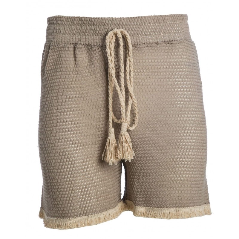 S570 - Type - BEACHWEAR SHORT PANTS SAND LUREX- (S570) S570 - Type - BEACHWEAR SHORT PANTS SAND LUREX- (S570)