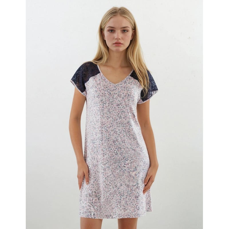 S615 - Type - NIGHTGOWN PETITE FLOWER- (S615) S615 - Type - NIGHTGOWN PETITE FLOWER- (S615)