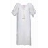S677 - White - BEACHDRESS MOON FLOWER- (S677)