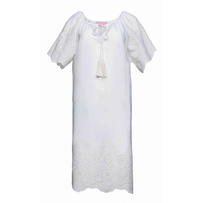 S677 - White - BEACHDRESS MOON FLOWER- (S677) S677 - White - BEACHDRESS MOON FLOWER- (S677)