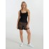 S695 - Black - BEACH DRESS SHORTS MYSTIC WATERS- (S695)