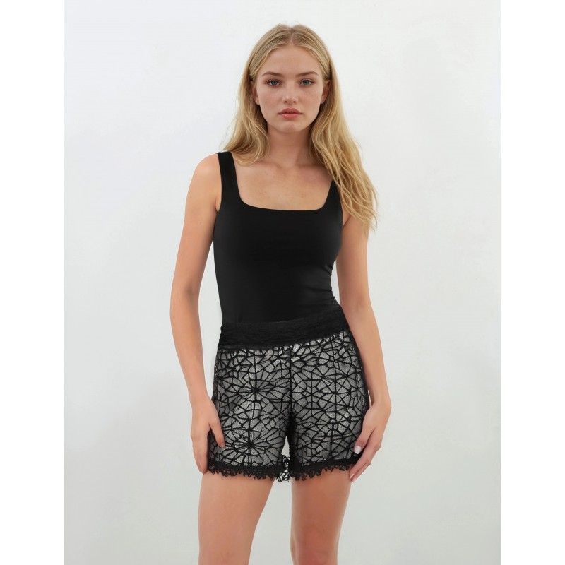 S695 - Black - BEACH DRESS SHORTS MYSTIC WATERS- (S695)