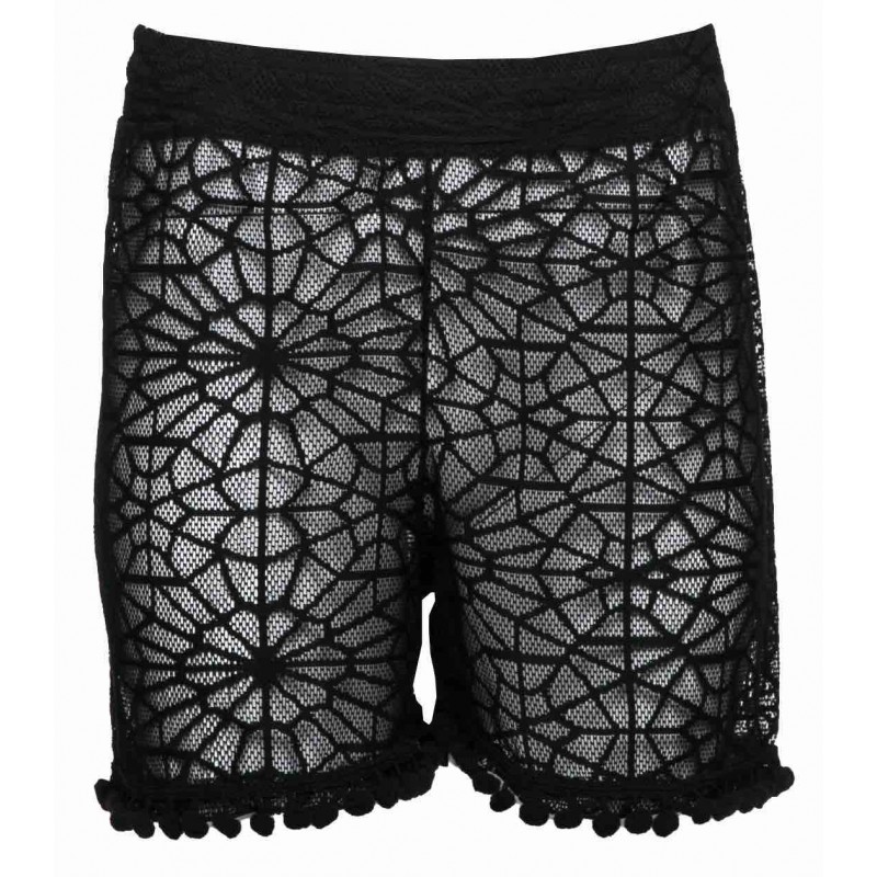 S695 - Black - BEACH DRESS SHORTS MYSTIC WATERS- (S695)
