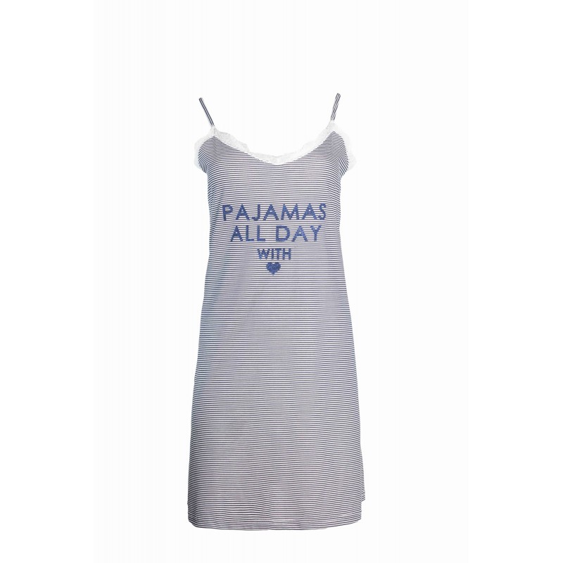 S708 - Type - NIGHTGOWN BLUE STRIPES- (S708) S708 - Type - NIGHTGOWN BLUE STRIPES- (S708)