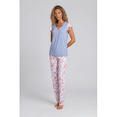 S732 - Type - PIJAMA BLOSSOM LONG PANTS- (S732) S732 - Type - PIJAMA BLOSSOM LONG PANTS- (S732)