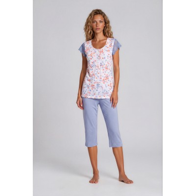 S735 - Type - PIJAMA BLOSSOM CAPRI- (S735) S735 - Type - PIJAMA BLOSSOM CAPRI- (S735)