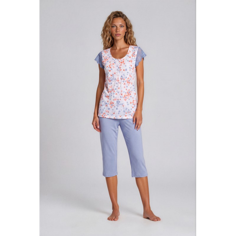 S735 - Type - PIJAMA BLOSSOM CAPRI- (S735) S735 - Type - PIJAMA BLOSSOM CAPRI- (S735)
