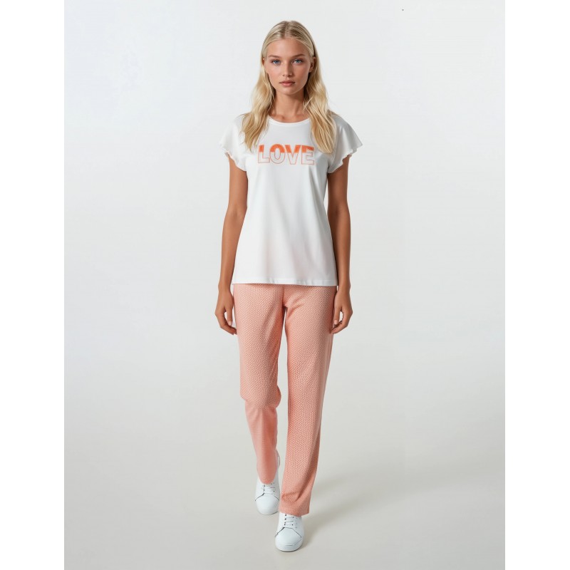 S740 - Type - PIJAMA ABSTRACT FLOWERS LONG PANTS- (S740) S740 - Type - PIJAMA ABSTRACT FLOWERS LONG PANTS- (S740)