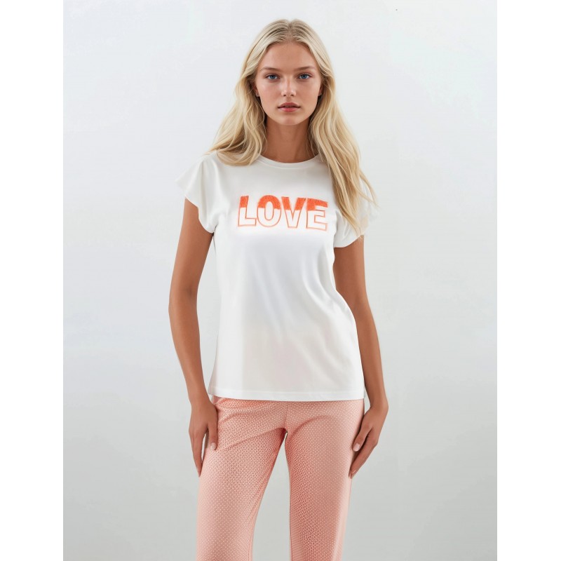 S740 - Type - PIJAMA ABSTRACT FLOWERS LONG PANTS- (S740) S740 - Type - PIJAMA ABSTRACT FLOWERS LONG PANTS- (S740)
