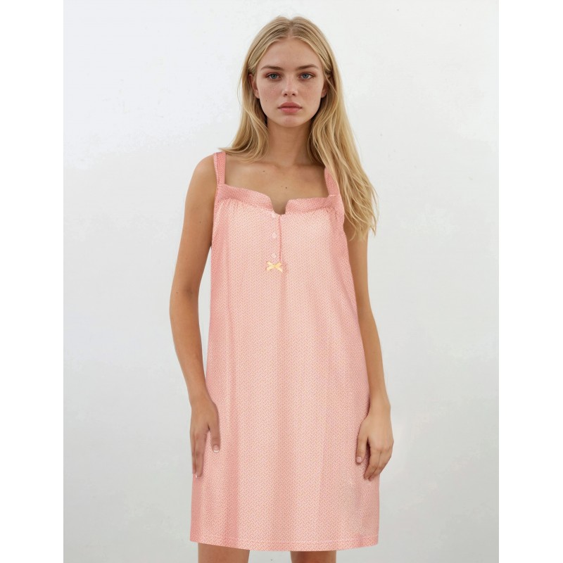 S742 - Type - NIGHTGOWN ABSTRACT FLOWERS- (S742) S742 - Type - NIGHTGOWN ABSTRACT FLOWERS- (S742)
