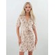 S743 - Type - ROBE ABSTRACT FLOWERS- (S743) S743 - Type - ROBE ABSTRACT FLOWERS- (S743)