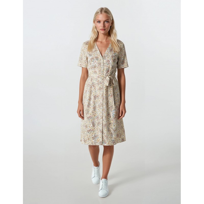 S743 - Type - ROBE ABSTRACT FLOWERS- (S743) S743 - Type - ROBE ABSTRACT FLOWERS- (S743)