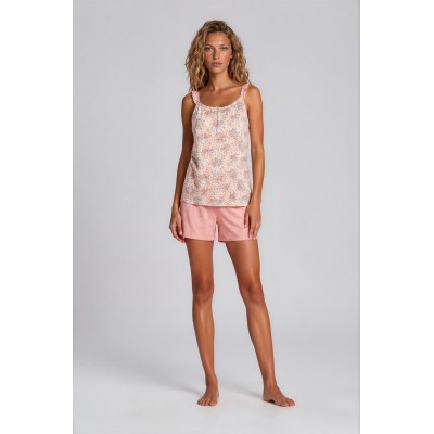 S744 - Type - PIJAMA ABSTRACT FLOWERS- (S744)