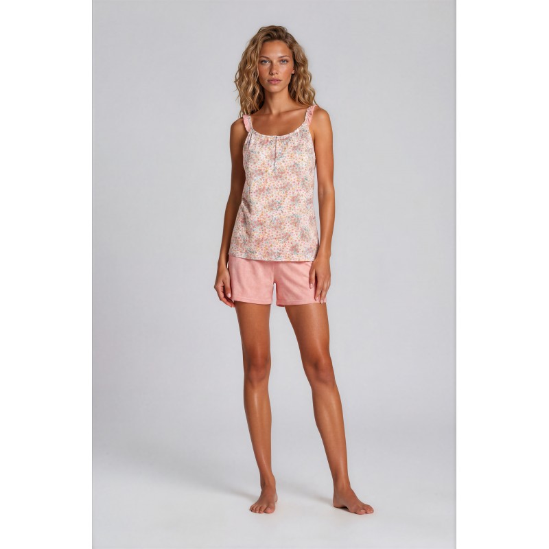 S744 - Type - PIJAMA ABSTRACT FLOWERS- (S744) S744 - Type - PIJAMA ABSTRACT FLOWERS- (S744)