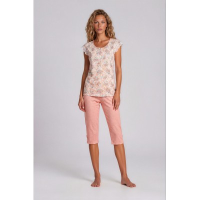 S746 - Type - PIJAMA ABSTRACT FLOWERS- (S746)