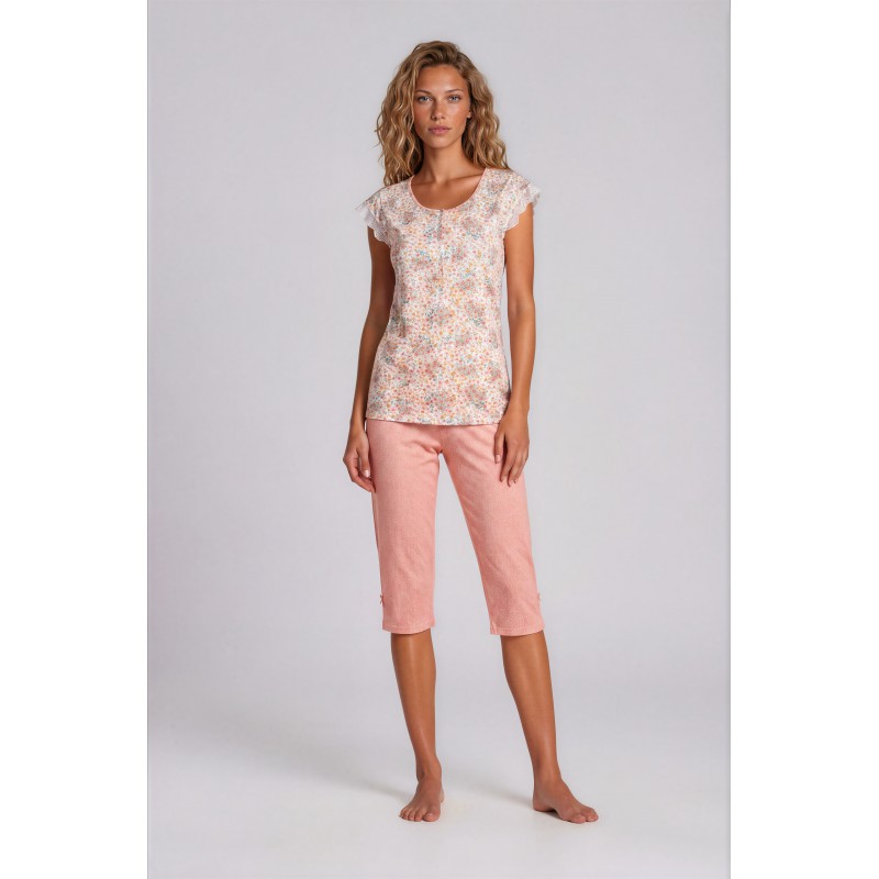S746 - Type - PIJAMA ABSTRACT FLOWERS- (S746) S746 - Type - PIJAMA ABSTRACT FLOWERS- (S746)