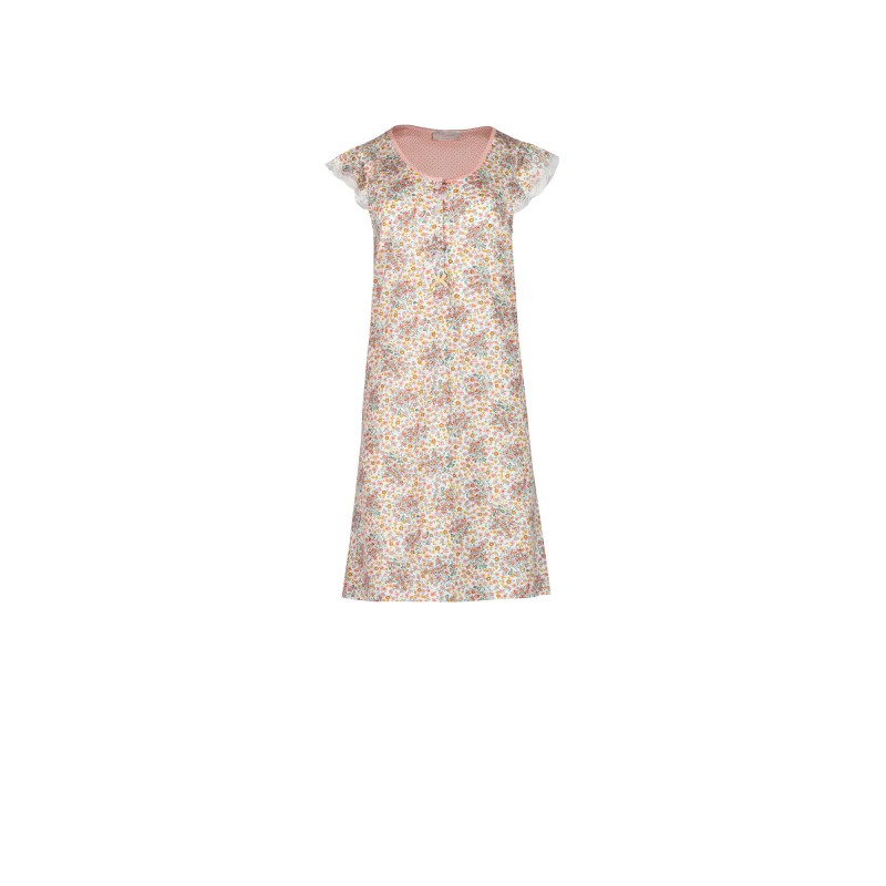 S747 - Type - NIGHTGOWN ABSTRACT FLOWERS- (S747)