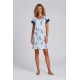 S752 - Type - NIGHTGOWN BLUE FLOWERS- (S752) S752 - Type - NIGHTGOWN BLUE FLOWERS- (S752)