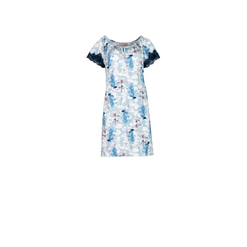 S752 - Type - NIGHTGOWN BLUE FLOWERS- (S752) S752 - Type - NIGHTGOWN BLUE FLOWERS- (S752)