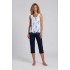 S753 - Type - PIJAMA BLUE FLOWERS CAPRI- (S753)