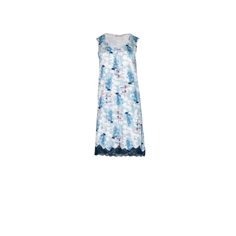 S754 - Type - NIGHTGOWN BLUE FLOWERS- (S754) S754 - Type - NIGHTGOWN BLUE FLOWERS- (S754)