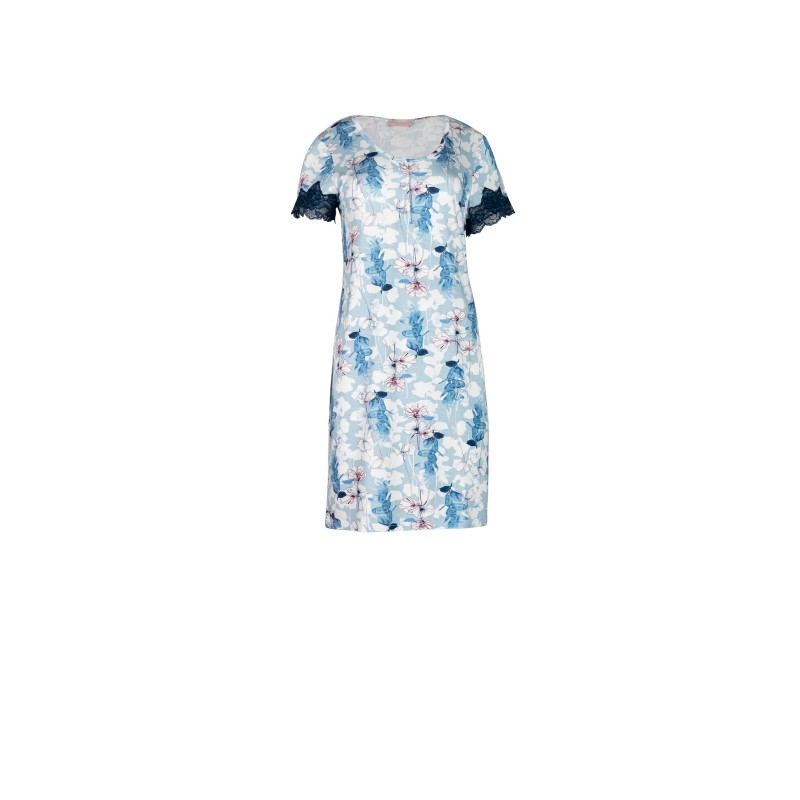 S755 - Type - NIGHTGOWN BLUE FLOWERS- (S755) S755 - Type - NIGHTGOWN BLUE FLOWERS- (S755)