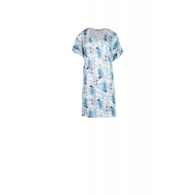 S757 - Type - NIGHTGOWN BLUE FLOWERS- (S757)