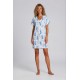 S757 - Type - NIGHTGOWN BLUE FLOWERS- (S757) S757 - Type - NIGHTGOWN BLUE FLOWERS- (S757)