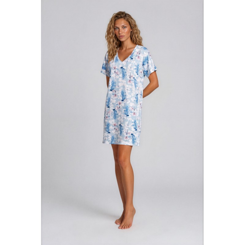 S757 - Type - NIGHTGOWN BLUE FLOWERS- (S757) S757 - Type - NIGHTGOWN BLUE FLOWERS- (S757)