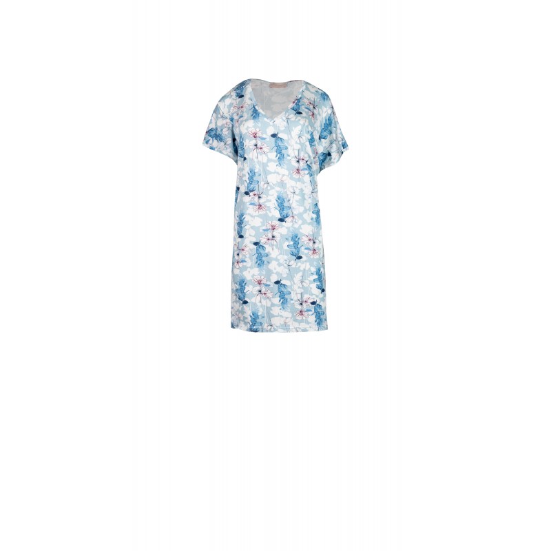 S757 - Type - NIGHTGOWN BLUE FLOWERS- (S757) S757 - Type - NIGHTGOWN BLUE FLOWERS- (S757)