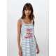 S759 - Blue Cloud - NIGHTGOWN STRIPES- (S759)