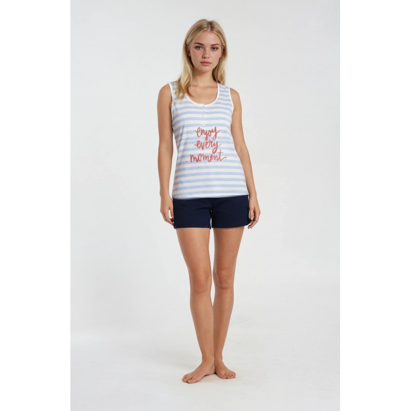 S760 - Blue Cloud - PIJAMA STRIPES- (S760) S760 - Blue Cloud - PIJAMA STRIPES- (S760)