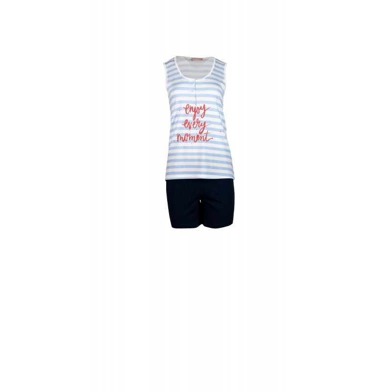 S760 - Blue Cloud - PIJAMA STRIPES- (S760) S760 - Blue Cloud - PIJAMA STRIPES- (S760)