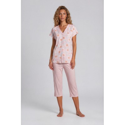S770 - Type - PIJAMA BLOSSOM STRIPE CAPRI- (S770)