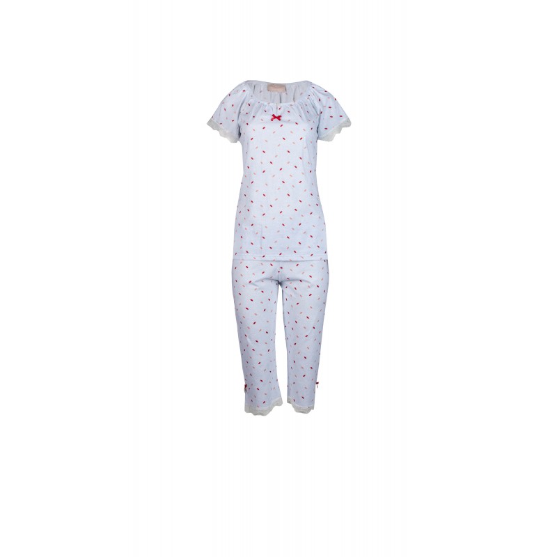 S792 - Type - PIJAMA SUMMER LEAVES CAPRI- (S792) S792 - Type - PIJAMA SUMMER LEAVES CAPRI- (S792)