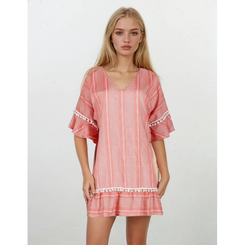 S845 - Coral - BEACHWEAR SUMMER- (S845)