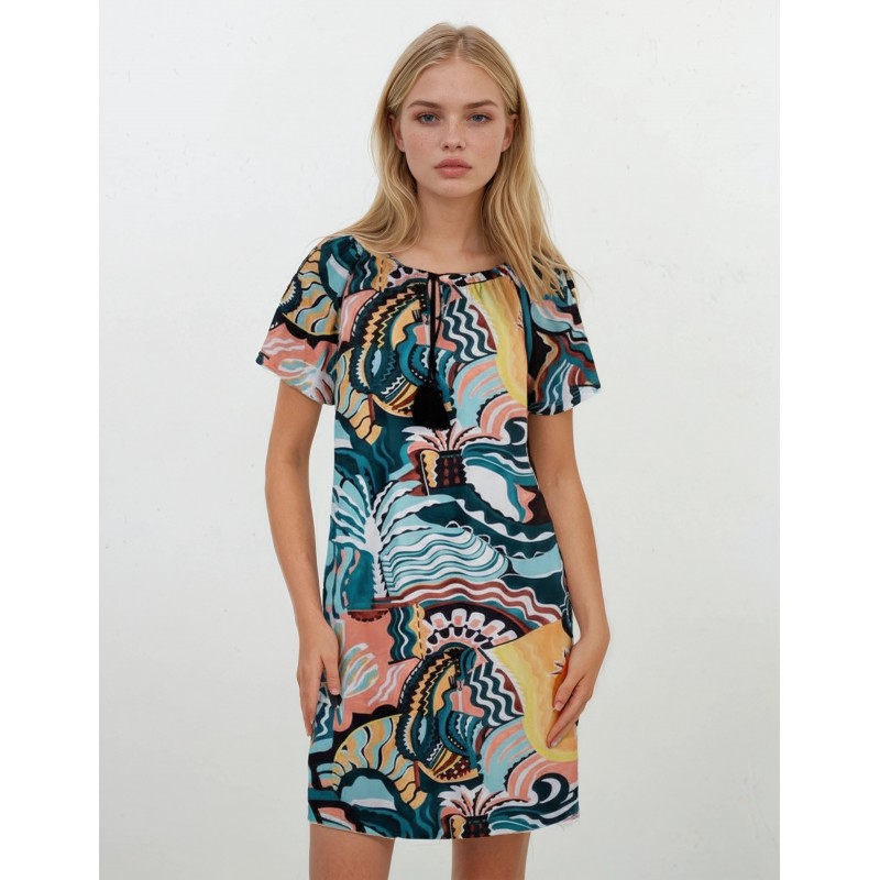 S861 - Type - BEACHWEAR ABSTRACT COLOR- (S861) S861 - Type - BEACHWEAR ABSTRACT COLOR- (S861)