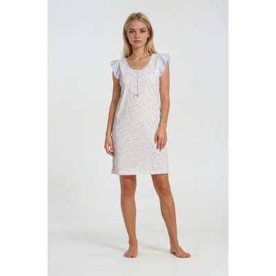 S964 - Type - NIGHTGOWN PETIT FLOWER - (S964) S964 - Type - NIGHTGOWN PETIT FLOWER - (S964)