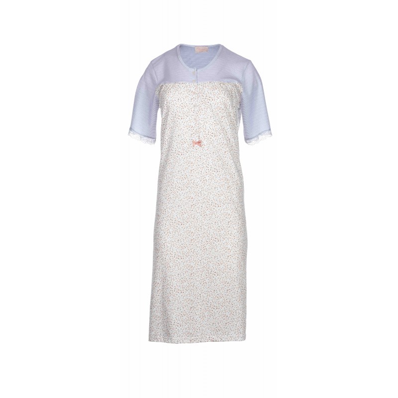 S966 - Type - NIGHTGOWN CLASSIC PETIT FLOWER - (S966)