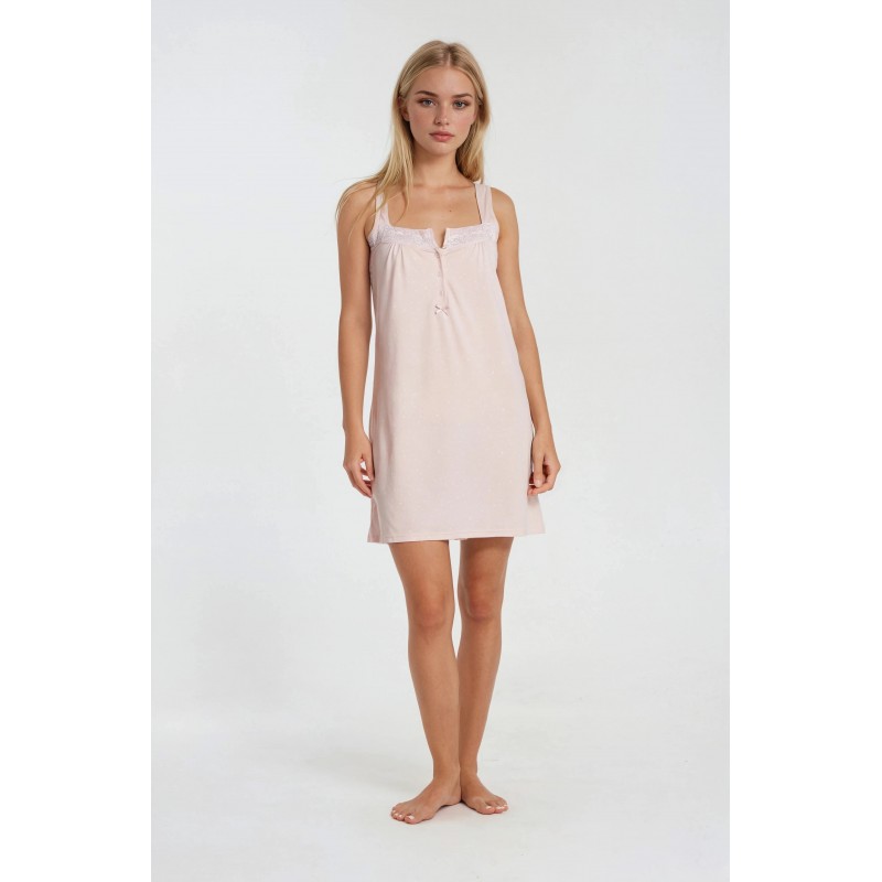 S980 - Baby Pink - NIGHTGOWN PETIT DOT- (S980)