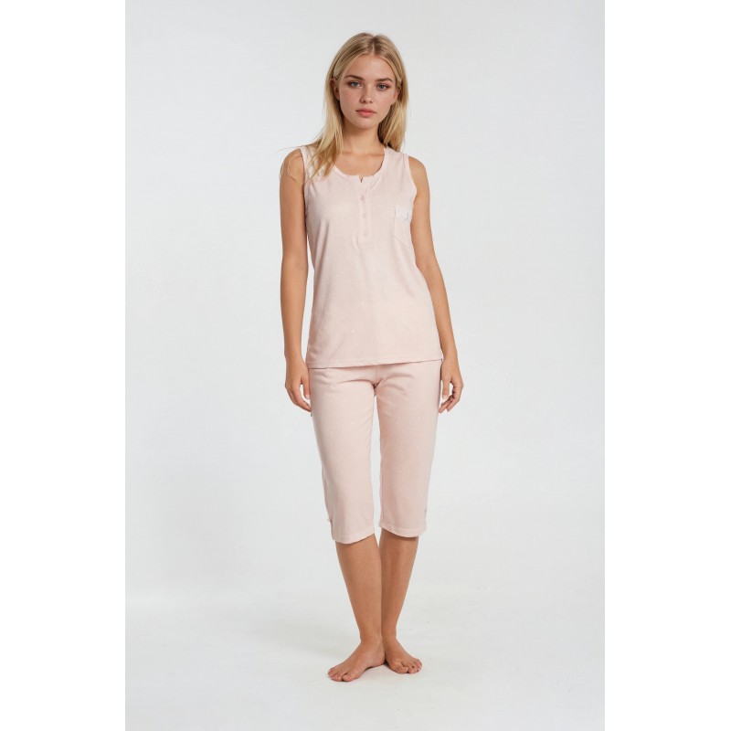 S982 - Baby Pink - PYJAMA PETIT DOT- (S982) S982 - Baby Pink - PYJAMA PETIT DOT- (S982)